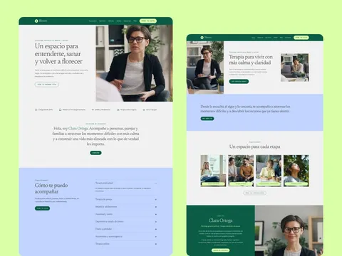 Plantilla web para psicólogos Bloom