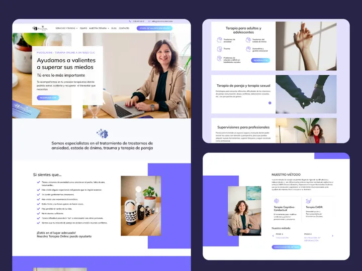 Diseño web a medida para un gabinete de psicología